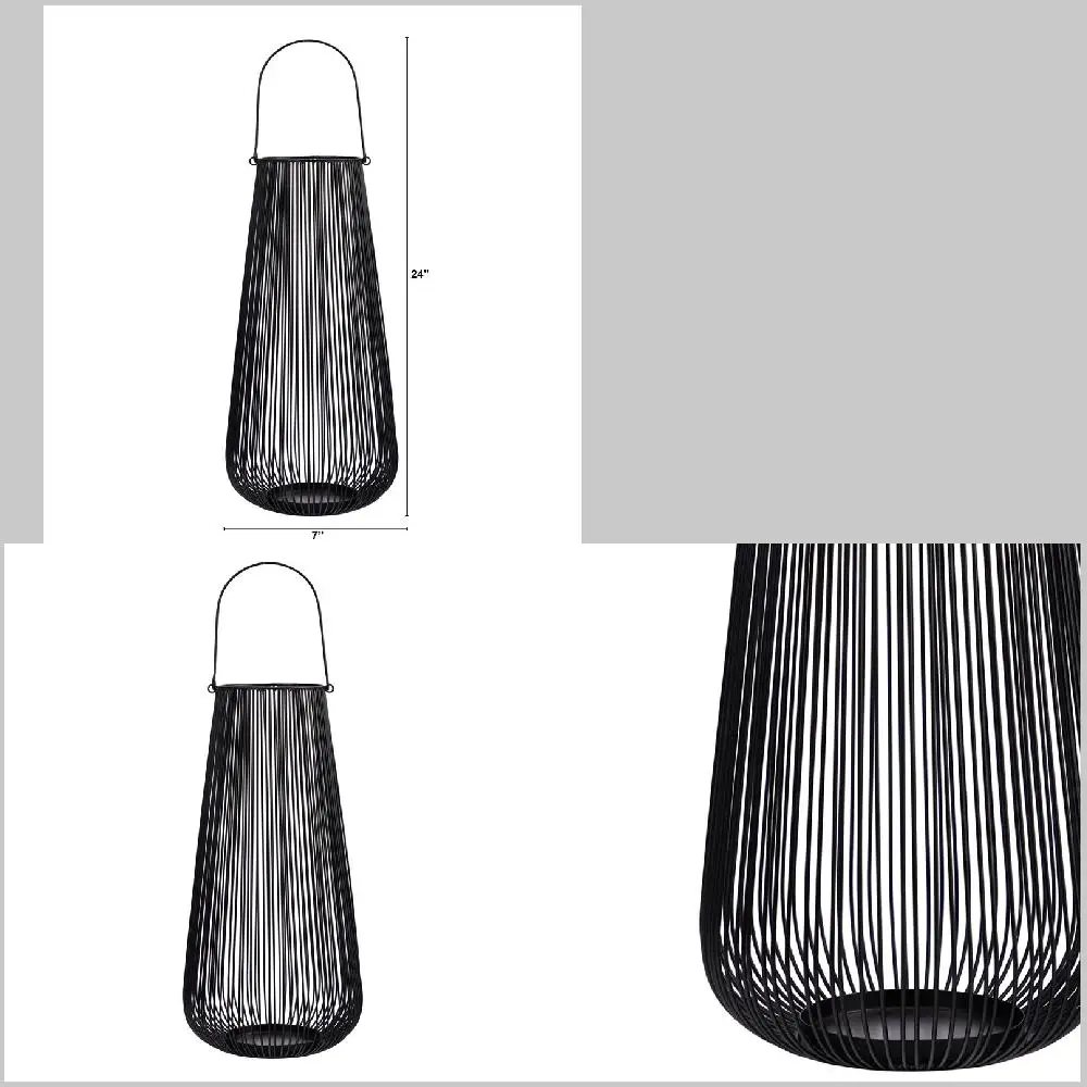 

- Durable and Elegant Decoration for Home and Outdoor Durable and Elegant Black Metal Tea Light Candle Holder Decoration for Ho