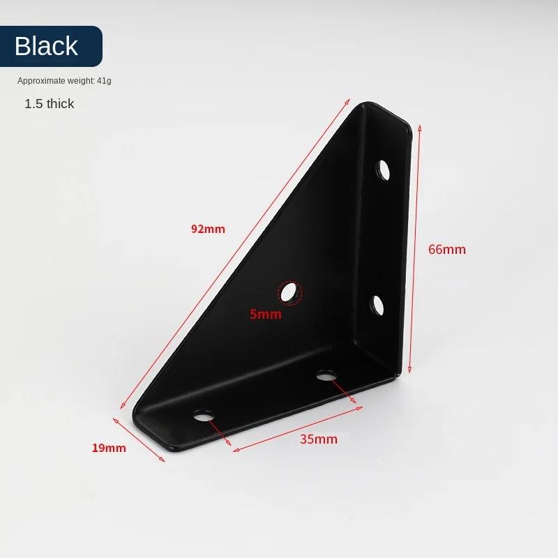 

Железный подвесной шкафчик с фиксированным углом, черный шкаф для укрепления угла, железный подвесной угловой держатель, угловой кодовый треугольник