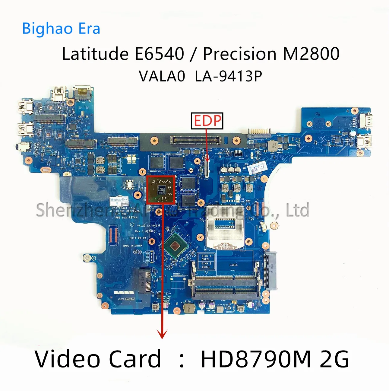 

Фонарь 0PJWF2 0VWNW8 для Dell Precision M2800 Latitude E6540, материнская плата для ноутбука, фонарь 0, фонарь с HD8790M 2G-GPU