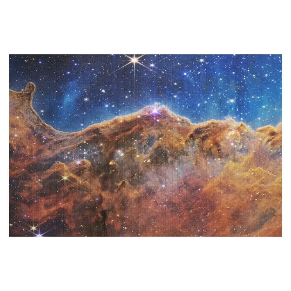 Космические Клиффы Туманность Карны NGC 3324 (James Webb/JWST) — космический плакат Пазл
