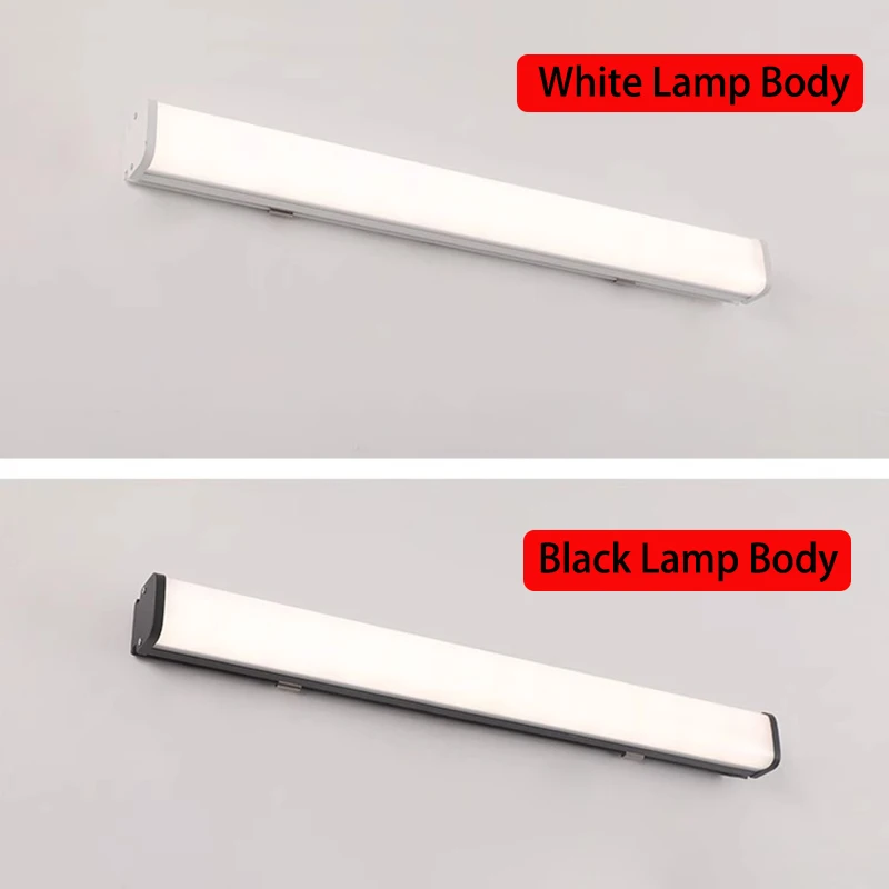 Длинные комнатные и уличные настенные светильники черно-белые декоративные для