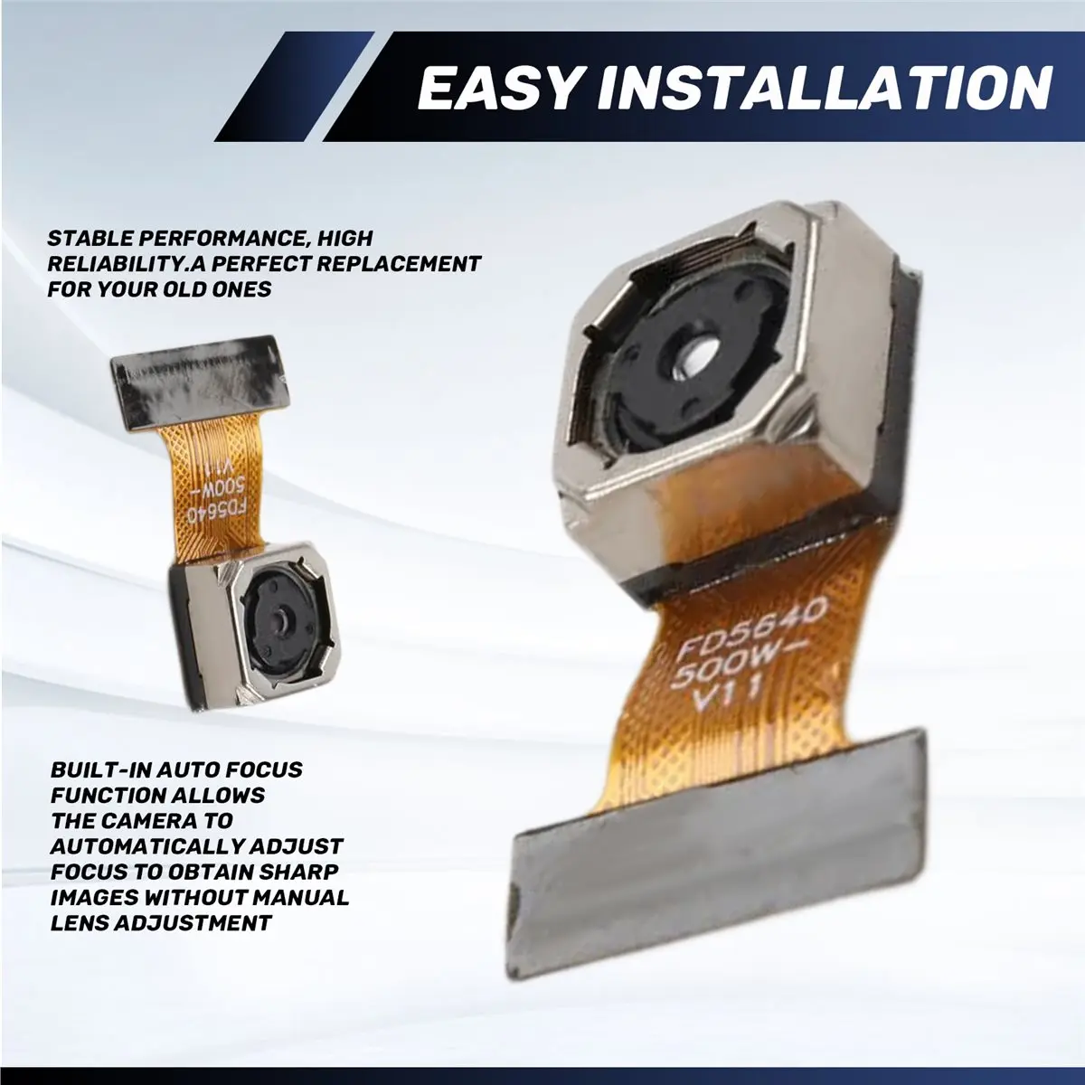 DTC5 HD OV5640 AF 5MP 70 °   Модуль камеры с автофокусом для -CAM 24PIN с шагом 0,5 мм, гибкая плата для DIY-проектов (art.: 3920dbda20030) - 3920dbda20030
