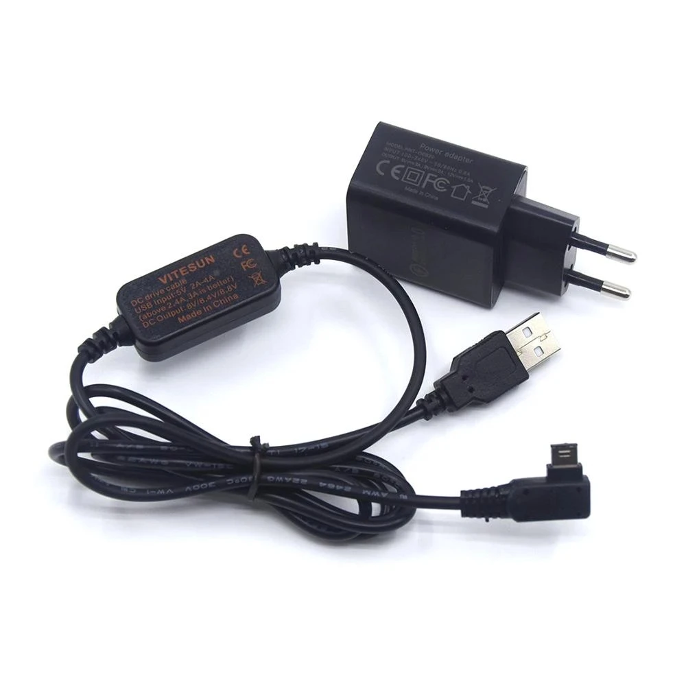 

Зарядное устройство USB QC3.0 + внешний аккумулятор для камеры, USB-кабель 8,4 в для Sony A77 II A99 A100 A200 A290 A330 A380 A390 A450 A500 A700