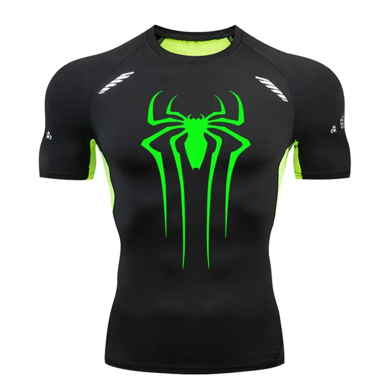 Новая компрессионная Мужская футболка для фитнеса тренажерного зала супергероя