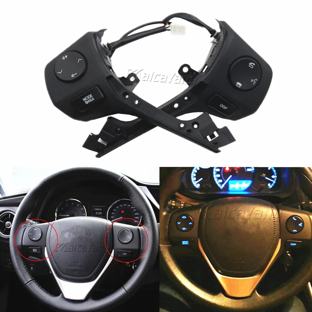 Новинка для TOYOTA Corolla RAV4 2014 2015 автомобильный переключатель управления звуком на