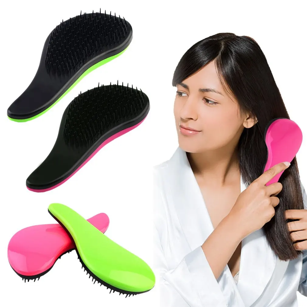 

Mini Magic Handle Tangle Detangling Hair Comb Shower Hair Brush Salon Styling Tamer Tool Home Professional For Salon Hairbrush