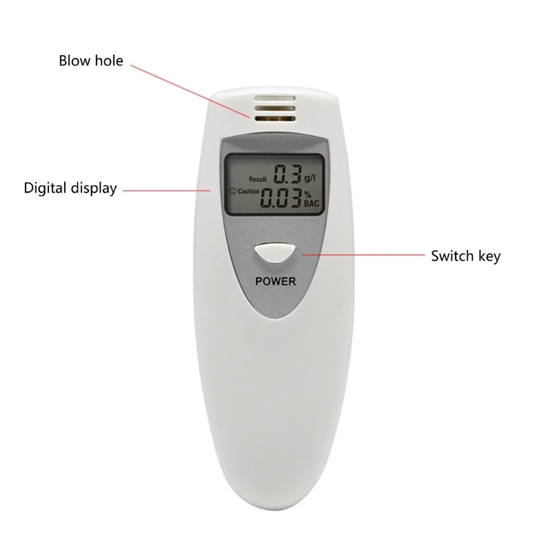 Профессиональный портативный детектор алкоголя тестер дыхания с ЖК-дисплеем