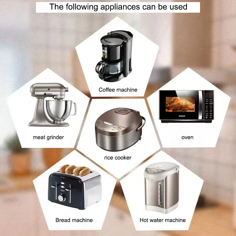 5 шт. зажимы для кабелей питания