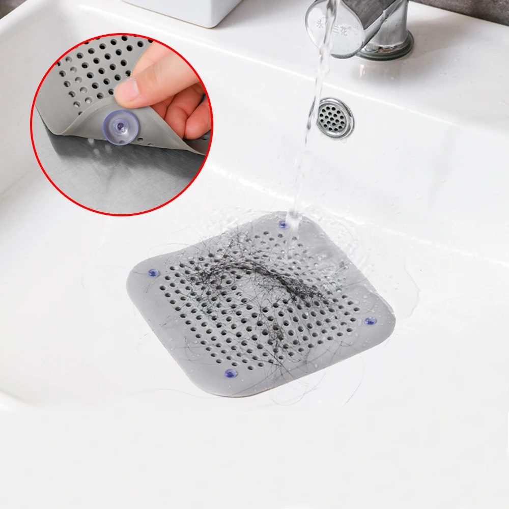 

Upgrade Kitchen Hair Sink Filter Silicone Anti-blocking Bathtub Stopper Bathroom Floor Drain Shower Sink Household Strainer Tool