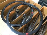 700c bike wheel wind breaking 40mm reflector carbon fiber tube hub road bicycle wheelset v c brake
