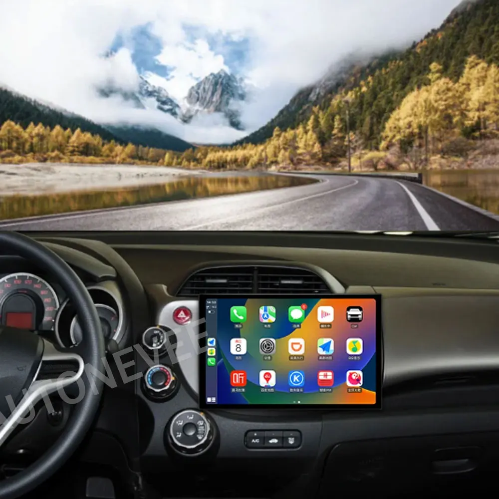13-дюймовый Android для Honda Jazz Fit 2007-2013 DVD-радио мультимедийный плеер GPS-навигация