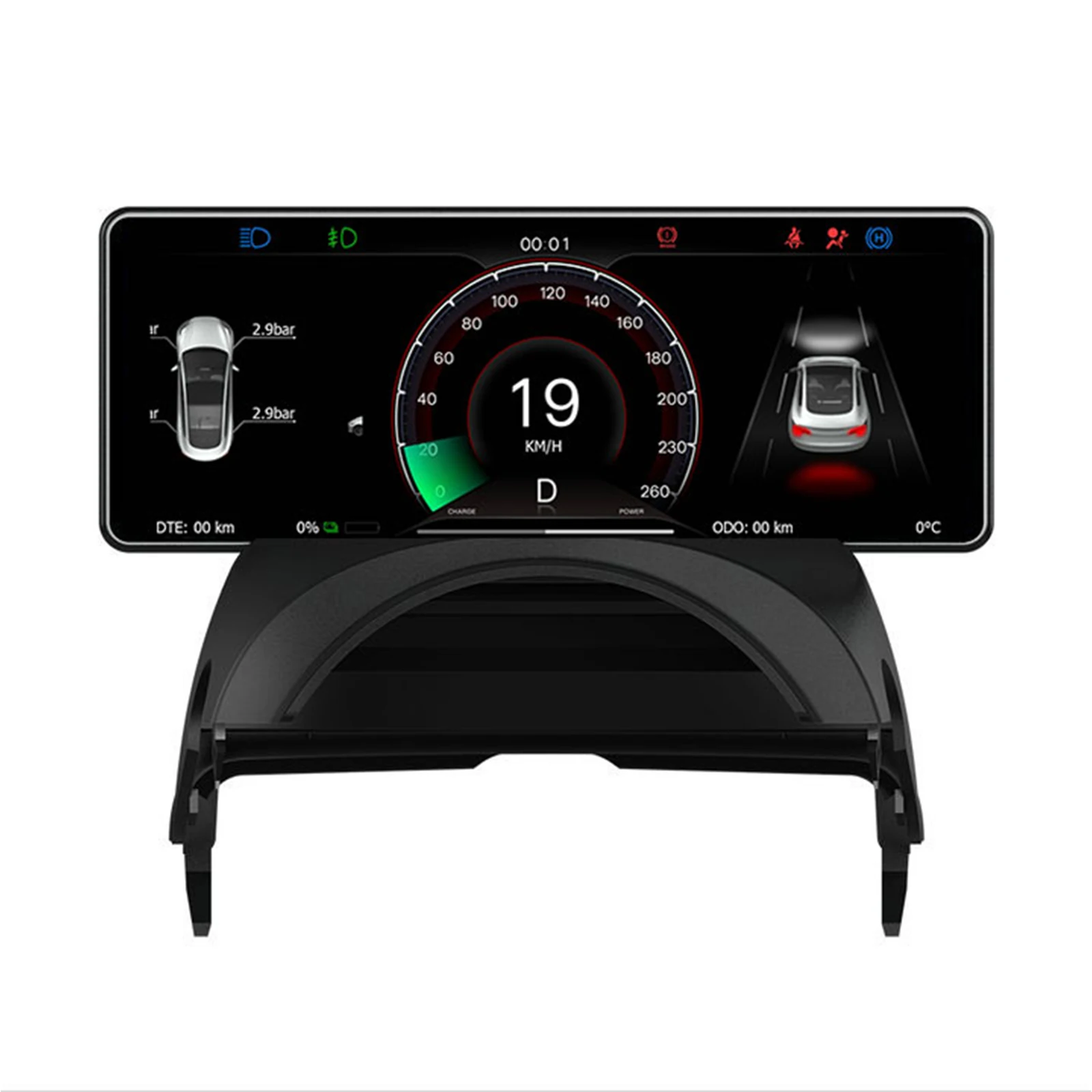 

6.2'' HUD Screen Car Instrument Cluster Head Up Display Dashboard Speedometer Accessories For Tesla Model 3 Y