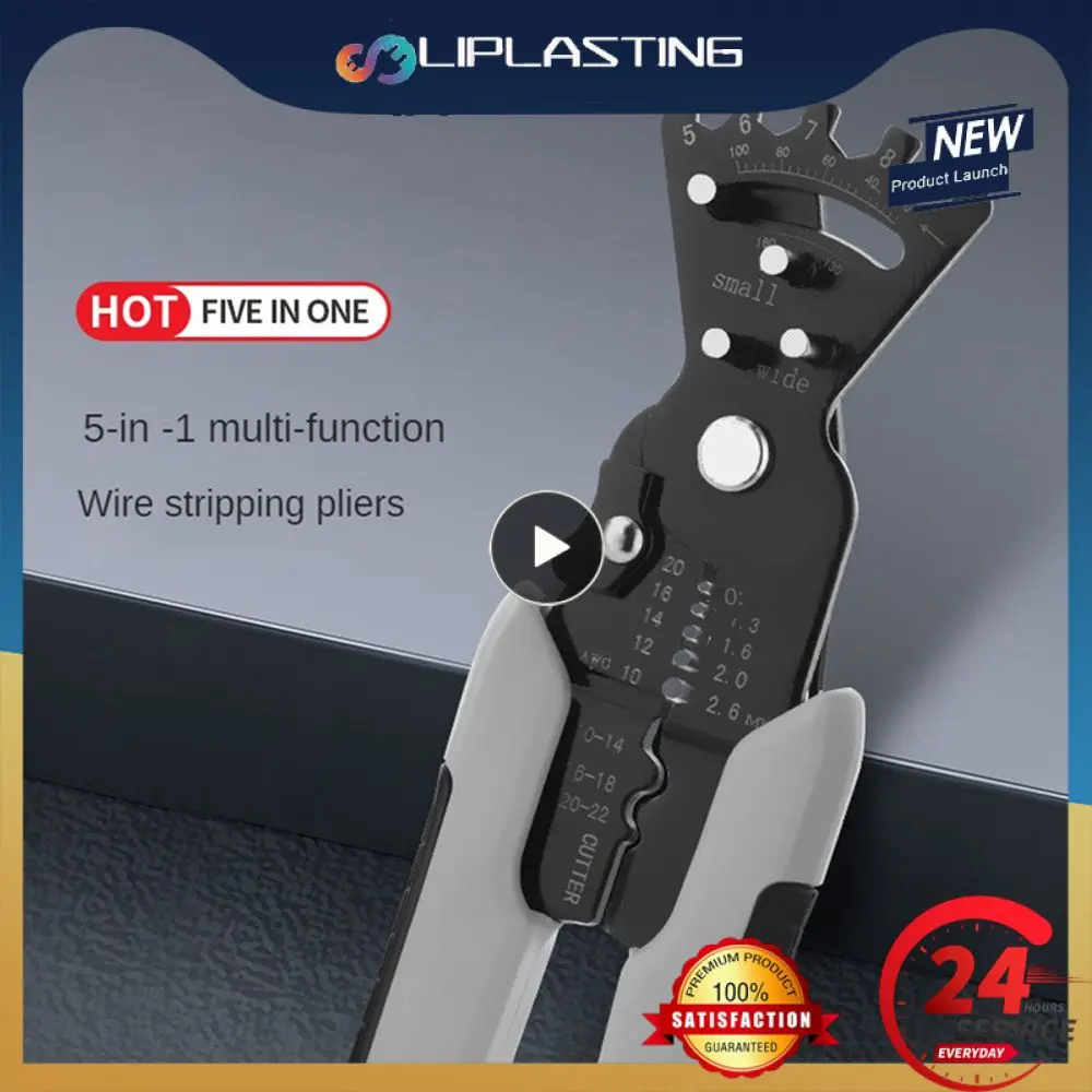 

Cutter Crimper Durable Sharp Knife Design Wire Stripping Pliers Multifunctional Chromium Molybdenum Alloy Steel Breaking