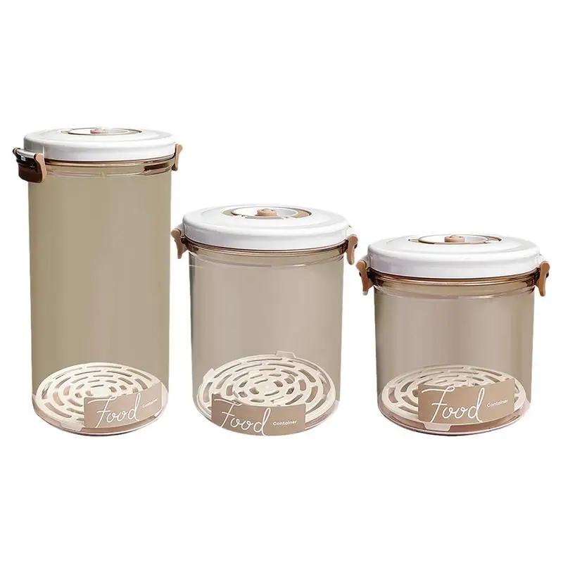 

Food Saver Vacuum Containers Large Capacity Food Storage Box Food Dispenser Transparent Sealed Organizer Kitchen Tools Accessory