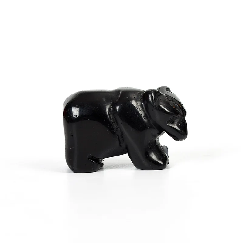 1 шт. 2 дюйма резная статуя милого медведя из натурального камня необработанный