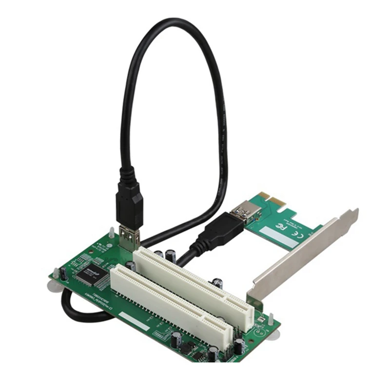 

PPYY-Desktop PCI-Express PCI-E к Pci-адаптеру, карта Pcie к двойному PCI слоту, Расширительная карта USB 3,0