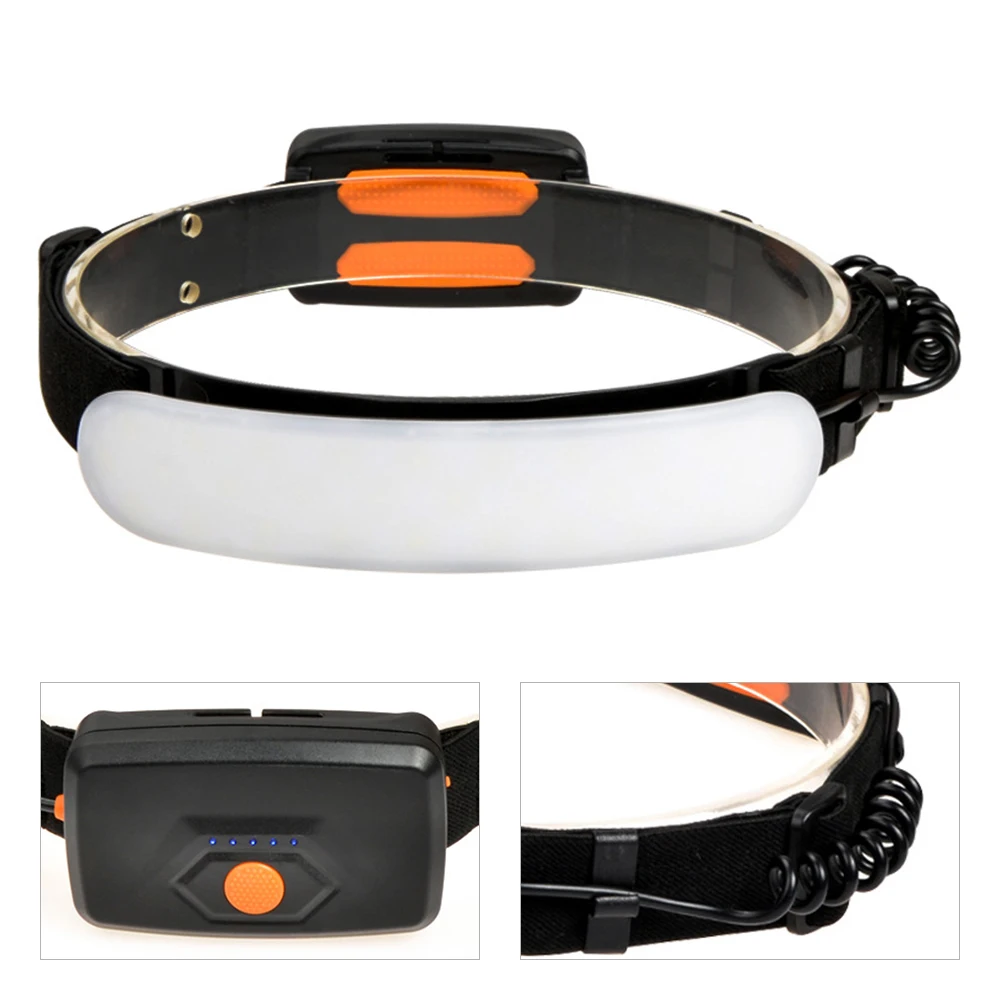 

Headlight USB Rechargeable LED Headlamp Sensor Head Lamp Flashlight Torch Camping Night Running Car Repair Work Light
