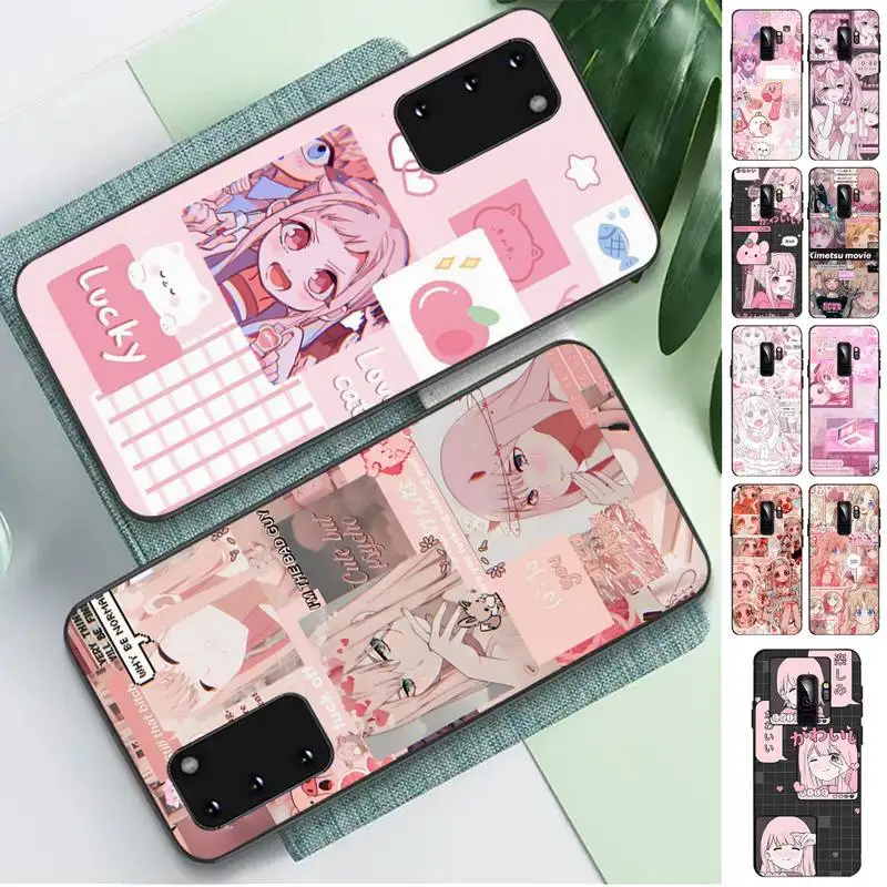 

FHNBLJ Cute Kawaii Japan Girls Phone Case for Samsung S10 21 20 9 8 plus lite S20 UlTRA 7edge