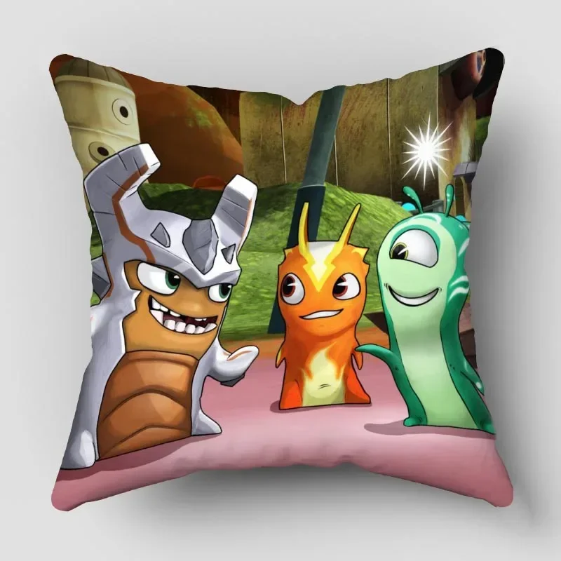Хлопковая Наволочка С Узором Slugterra Квадратная Для Домашнего Декора Стула