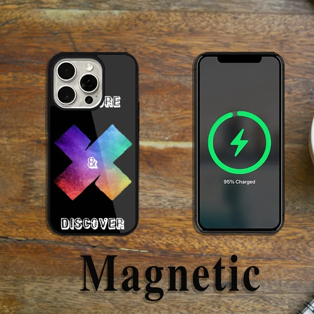 Чехол для телефона Sam And Colby XPLR Magsafe Magnetic iPhone 11 12 13 14 15 Pro Max Plus с беспроводной