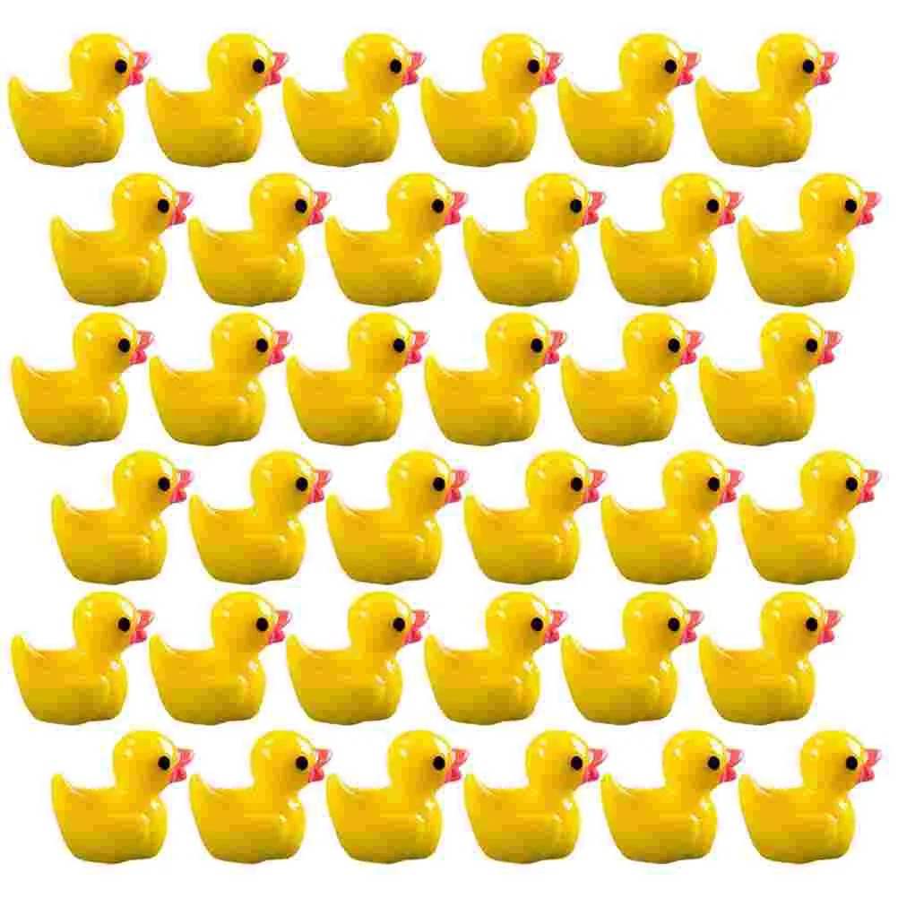 100 шт. миниатюрные фигурки декор в виде утки из смолы очаровательная фигурка