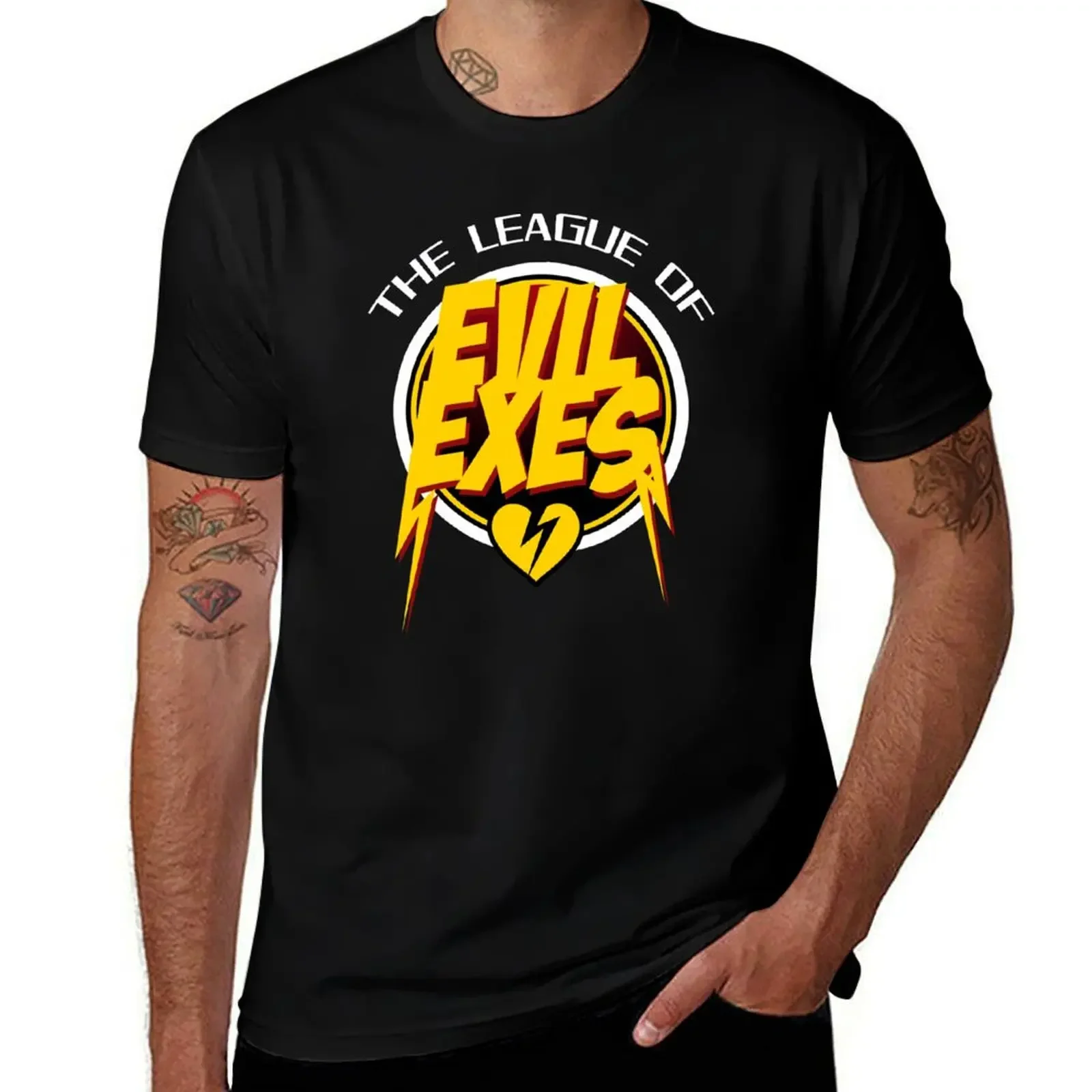 Футболка League of Evil Exes винтажная одежда забавные футболки футболка для мужчин