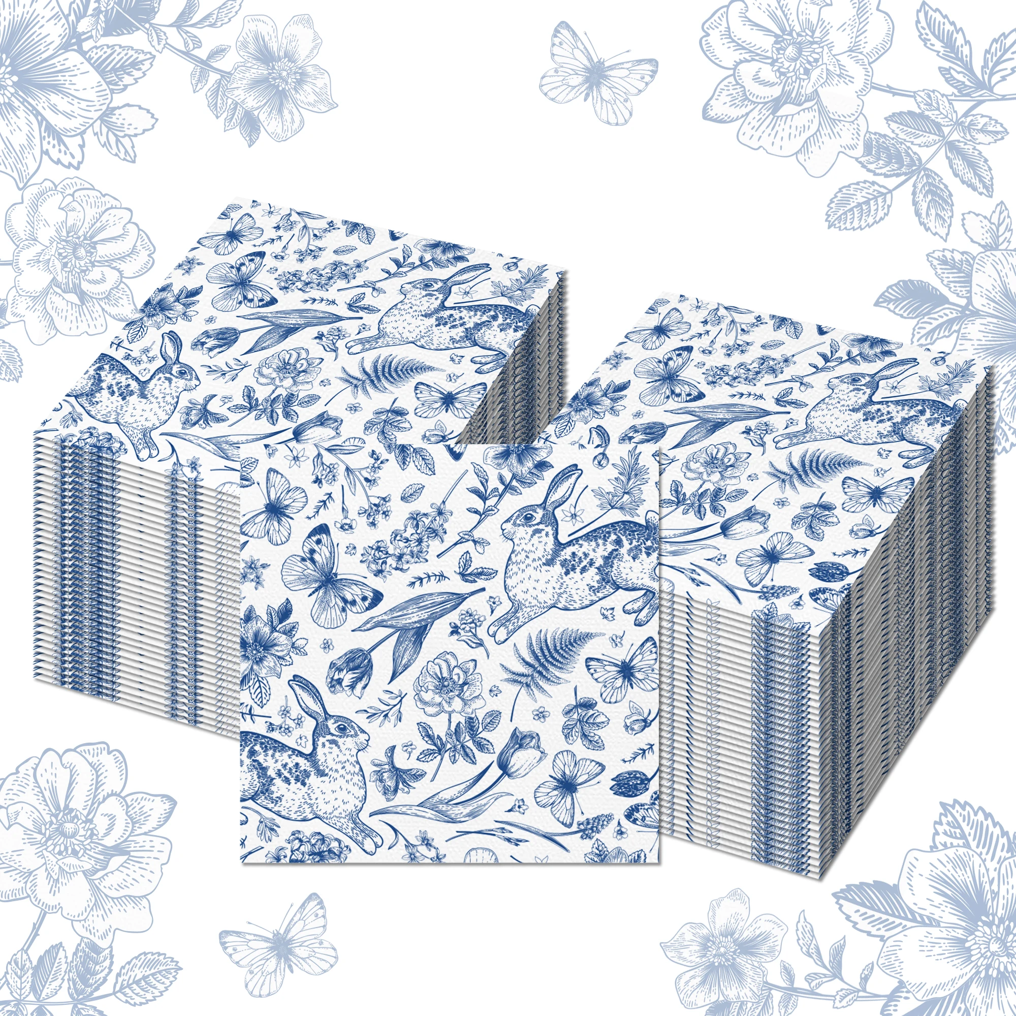 

Салфетки Бумажные С Принтом «Пасхальный Кролик», 20/40/60 Шт., Одноразовые, Для Сервировки Стола На Пасхальные Ужины И Вечеринки