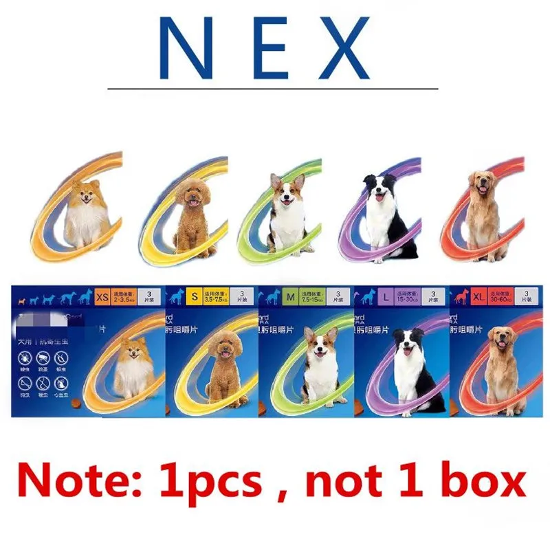 

N E X Spectra Gard Chewable for Dogs Oral