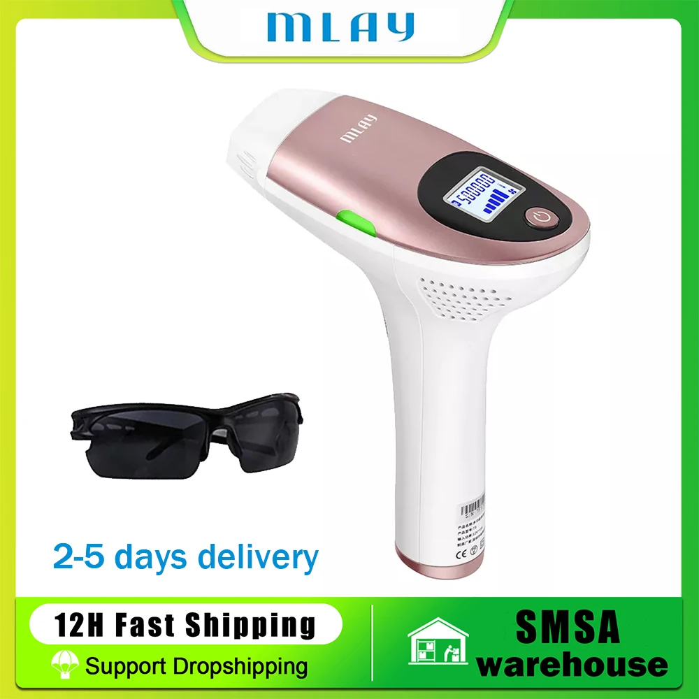 

Лазерное устройство для удаления волос MLAY T3, лазерный эпилятор для домашнего использования IPL, эпилятор для тела, бикини, 500000 вспышек, косметический аппарат