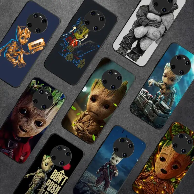 

Groot cool Phone Case For Huawei Y 5 Y6 2019 Y5 2018 Y9 2019 Luxury case for 9prime2019