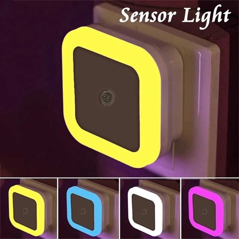 Iluminación LED nocturna inalámbrica con Sensor, Mini lámpara de luces nocturnas con enchufe europeo para decoración de habitación de niños y dormitorio