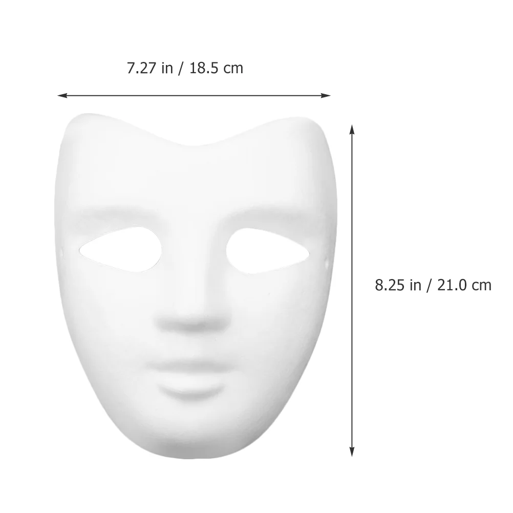 5 шт. маска для лица белый выпускной DIY маскарад украшения бумаги неокрашенный