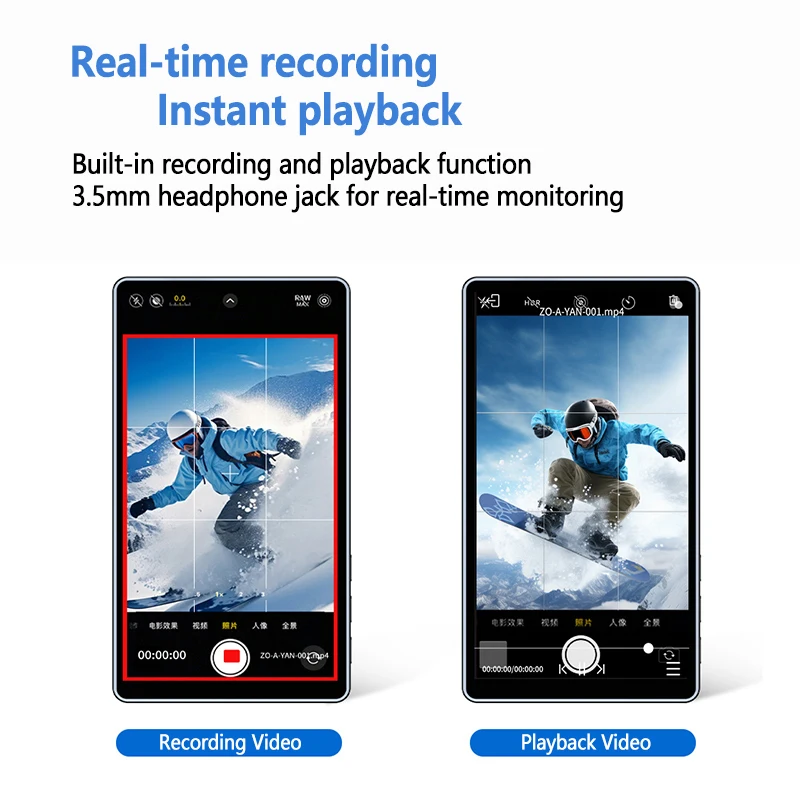 Задняя камера телефона для селфи Vlog Live Stream TikTok