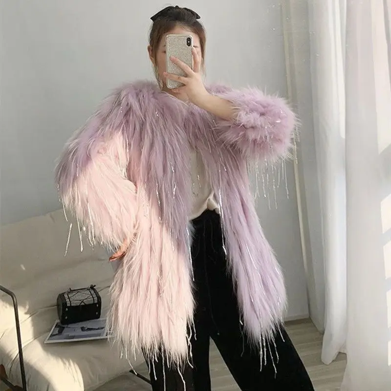 

Новинка 2022, женская зимняя куртка, Женское пальто, повседневный Мягкий V-образный вырез, длинный рукав, модный однотонный теплый женский топ ...