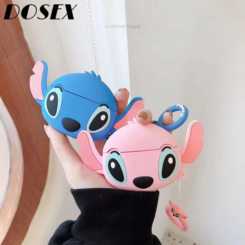 Защитный чехол для наушников Disney Stitch 3D AirPods Pro 3 силиконовый беспроводной