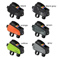 bike bag 1 7l frame front tube cycling bag bicycle waterproof phone case holder 7 inches touch screen bag accessories