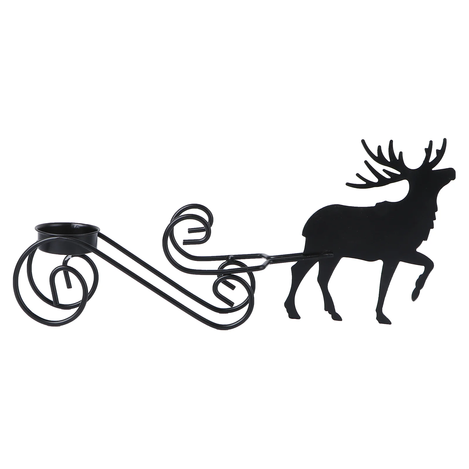 

1Pc Candleholder Decorative Candleholder Christmas Centerpiece Christmas Candleholder Deer Candlestick
