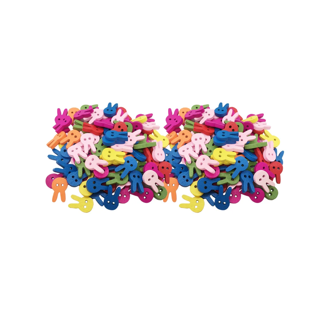 

Buttons Wood Craft Diy Button Wooden Children 2 Costume Party Easter Scrapbooking Holes Natural Embellishments Shirt