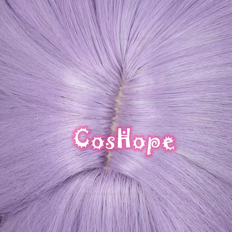 HSR Baiheng Косплей Парик 90 см Длинные Волосы Фиолетовый Аниме Термостойкие