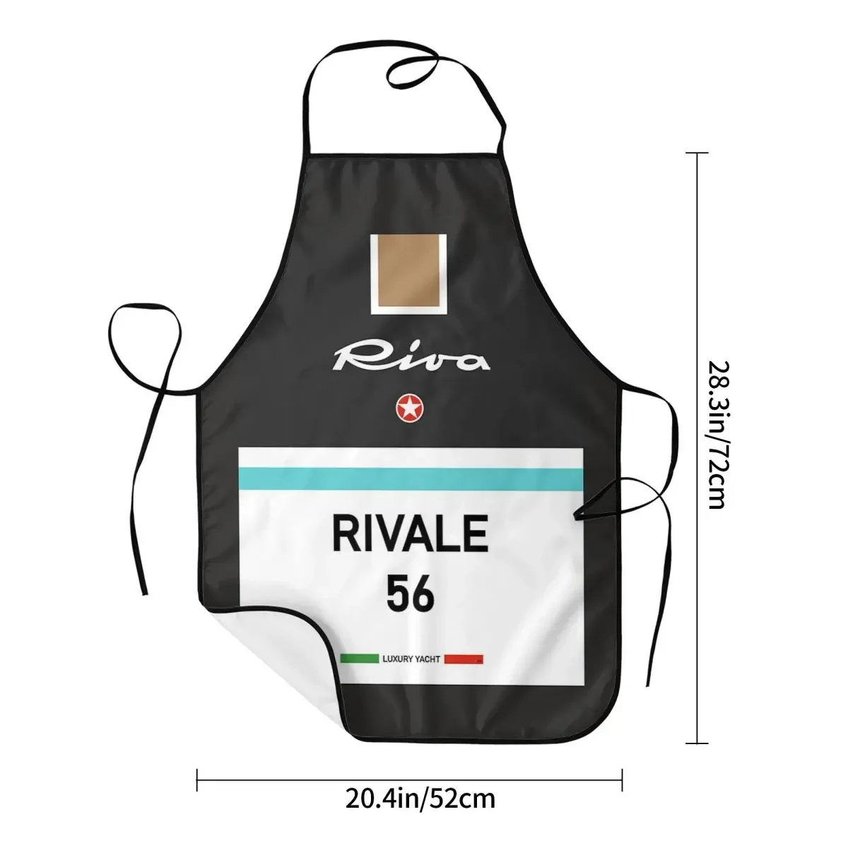 Фото Винтажный фартук Rivale Riva aquapex, фартук для шеф-повара, приготовления выпечки, для уборки кухни, итальянская Французская Ривьера, Монако №2