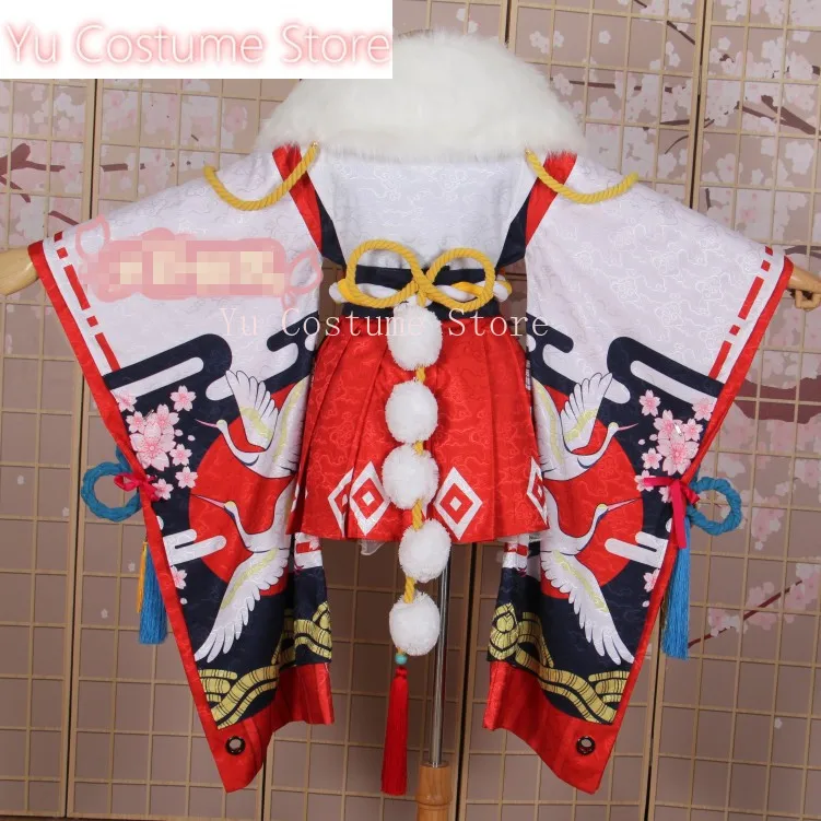 Аниме! Onmyoji Yokime Heian-ky Празднование Великолепное кимоно Платье Униформа Косплей