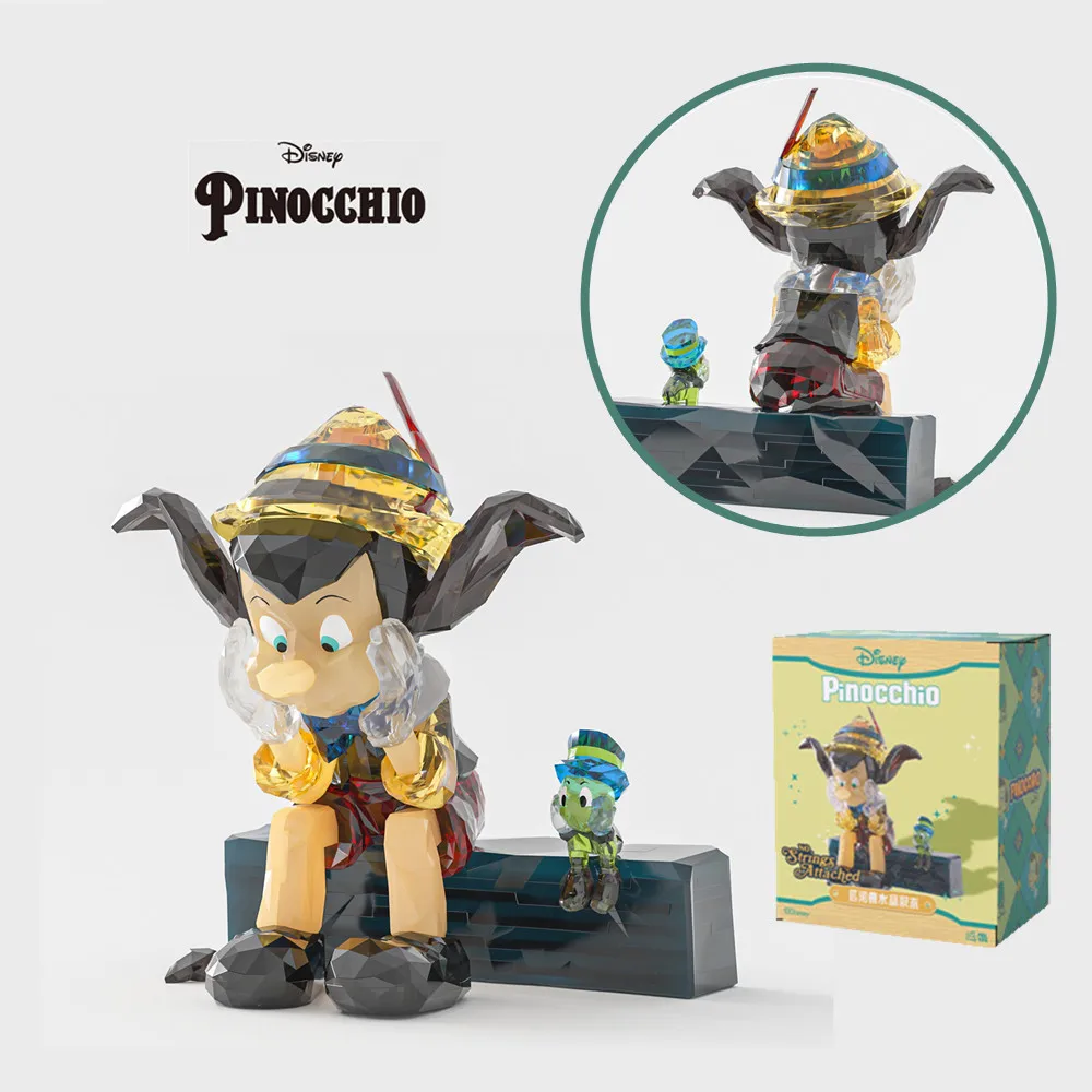 

New Disney Pinocchio Long Nose Cartoon Crystal Friends Building Blocks 3D Table Decoration Collection Toys Boys Trend Gift Girls