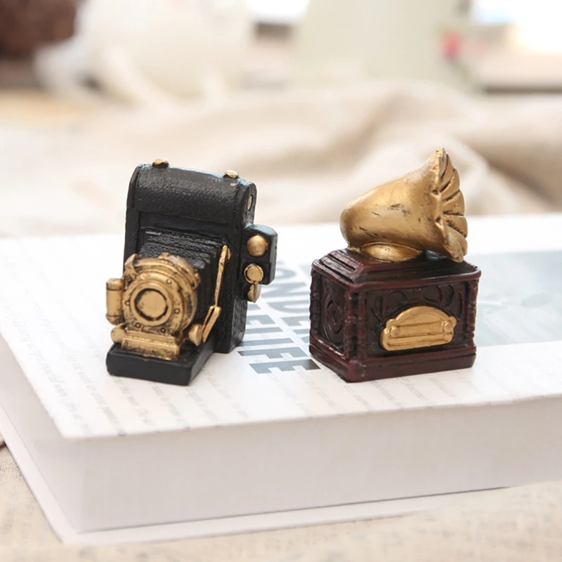 

American Retro Room Living Room Decoration Resin Decoration Landscape Decoration Crafts Miniature Photo Props Accessories