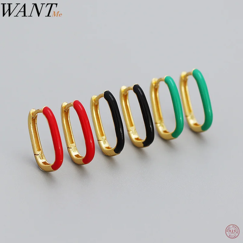 

WANTME 925 Стерлинговое Серебро, простая французская зеленая Фотогалерея для женщин, Классическая Статусная Золотая Фотогалерея