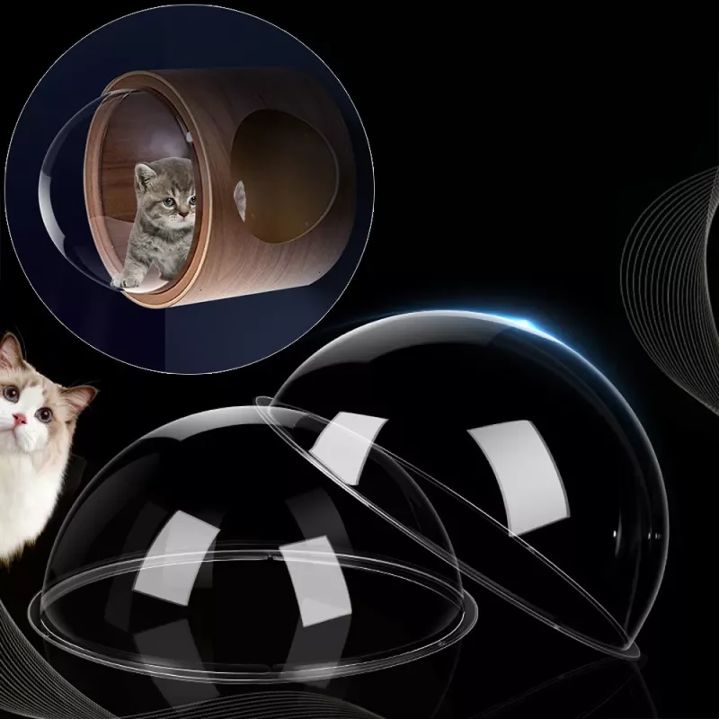 

1PC 30cm Hemispherical Transparent Pet Cover Cat Nest Accessories DIY Supplies