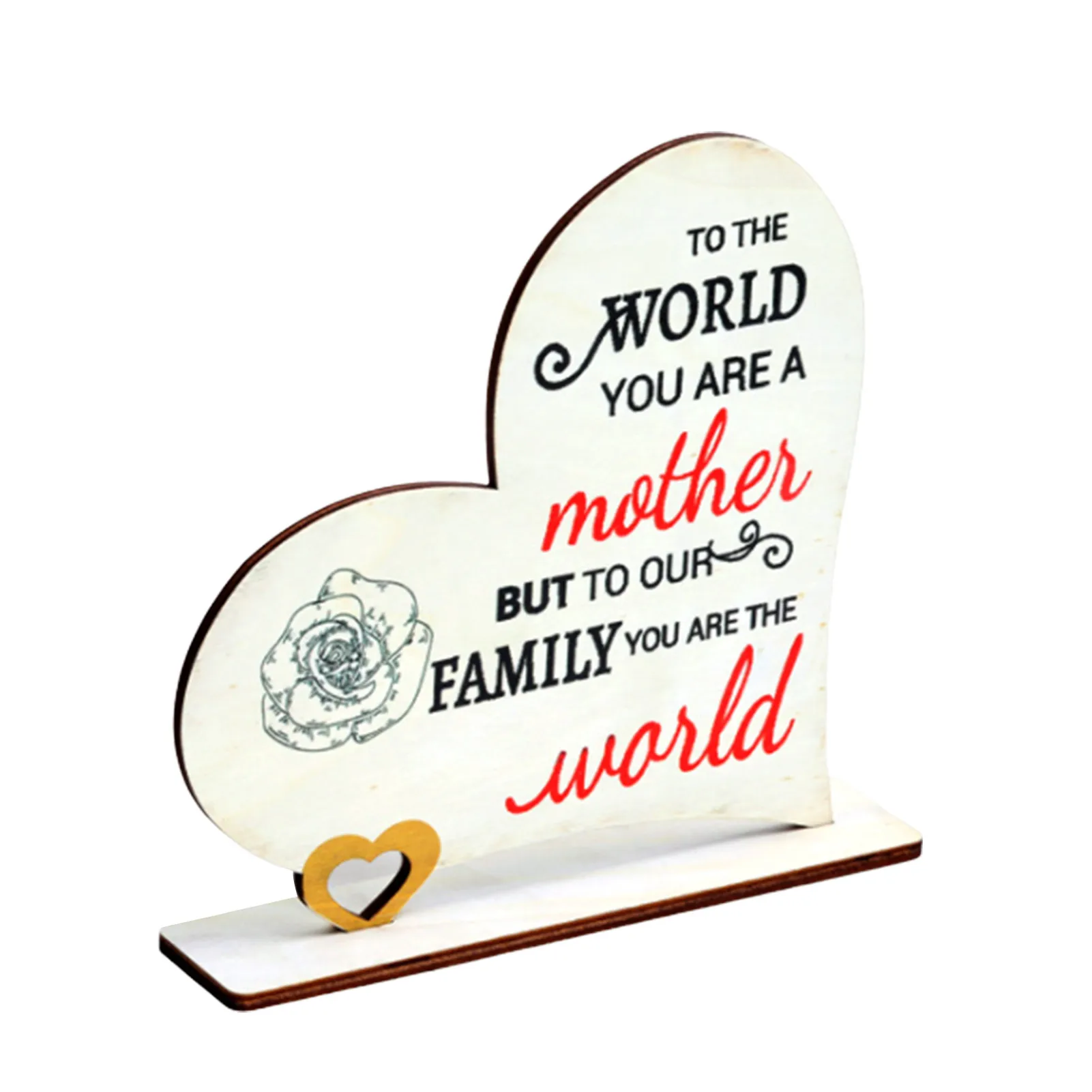 

Деревянный зубной налет для мамы, подарок в форме сердца, деревянный декор, подарки для романтической мамы, Значимые Подарки для детей, идеи ...