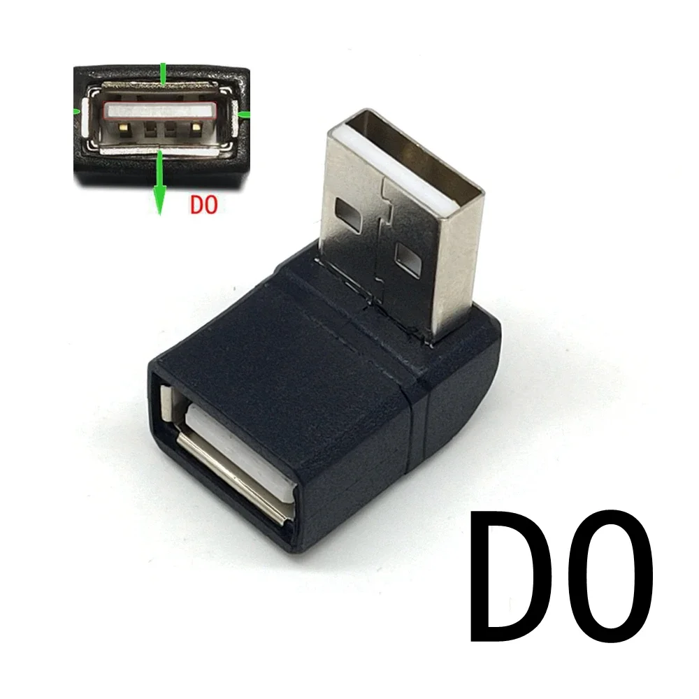 90-градусный левый и правый угловой адаптер USB 2.0 3.0 ONE папа-мама для ноутбука ПК