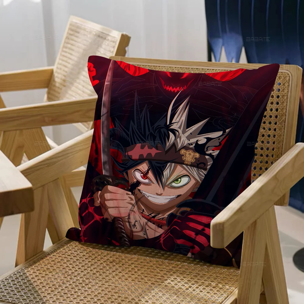 Наволочки с черным клевером мультяшный диван декоративный домашний