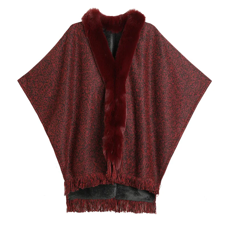 Fur Luxury Party Wedding Wear Elegent Lady  Coats Veste Femme Jackets Faux Fur Coat for Women Sleeveless Fur Shawl Spliced