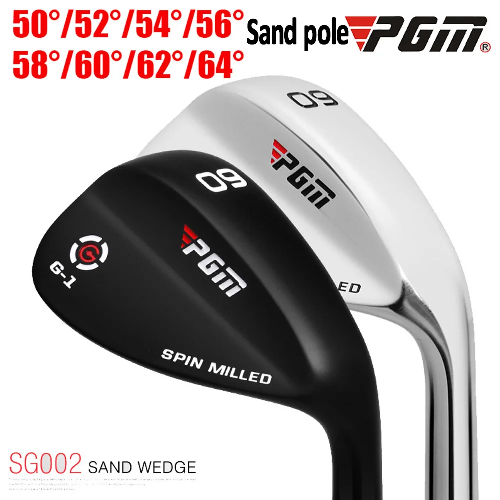 PGM SG002 Golf Sand Wedges Clubs 50 / 52 / 54 / 56 / 58 / 60 / 62 / 64 Degrees Silver Golf Sand Wedges Clubs with Easy Distance